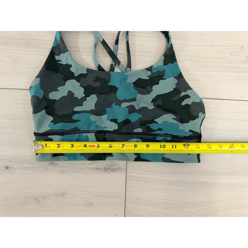 Lululemon Set Camo Sports Bra Leggings Blue Green Activewear Sporty Yoga Gym - Picture 11 of 11